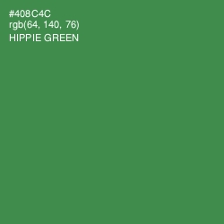 #408C4C - Hippie Green Color Image