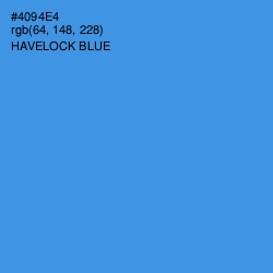 #4094E4 - Havelock Blue Color Image