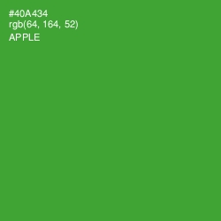 #40A434 - Apple Color Image