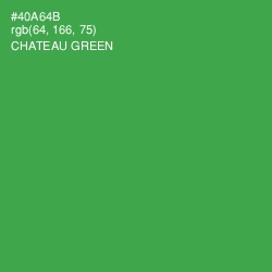 #40A64B - Chateau Green Color Image