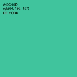 #40C49D - De York Color Image