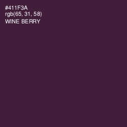 #411F3A - Wine Berry Color Image