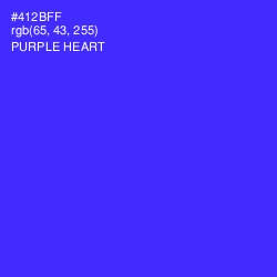 #412BFF - Purple Heart Color Image