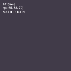 #413A48 - Matterhorn Color Image
