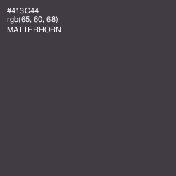#413C44 - Matterhorn Color Image