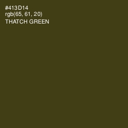 #413D14 - Thatch Green Color Image