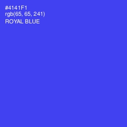 #4141F1 - Royal Blue Color Image