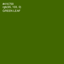 #416700 - Green Leaf Color Image