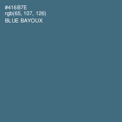#416B7E - Blue Bayoux Color Image