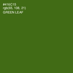 #416C15 - Green Leaf Color Image