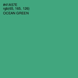 #41A57E - Ocean Green Color Image