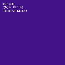 #42138B - Pigment Indigo Color Image