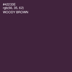 #42233E - Woody Brown Color Image