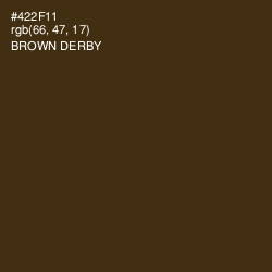 #422F11 - Brown Derby Color Image