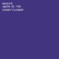 #42347E - Honey Flower Color Image