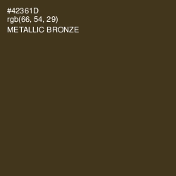 #42361D - Metallic Bronze Color Image