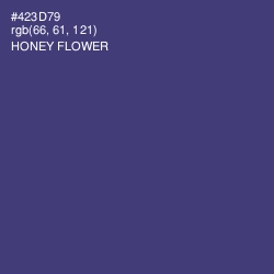 #423D79 - Honey Flower Color Image