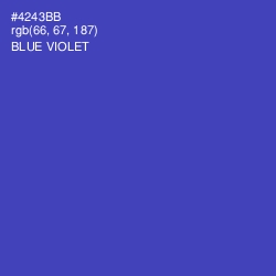 #4243BB - Blue Violet Color Image