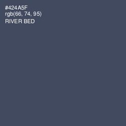 #424A5F - River Bed Color Image