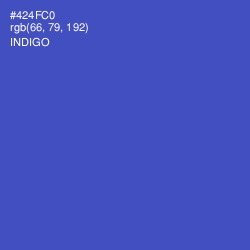 #424FC0 - Indigo Color Image