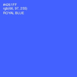 #4261FF - Royal Blue Color Image