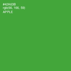 #42A63B - Apple Color Image