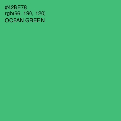 #42BE78 - Ocean Green Color Image