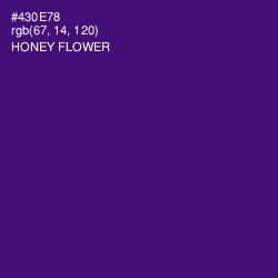 #430E78 - Honey Flower Color Image