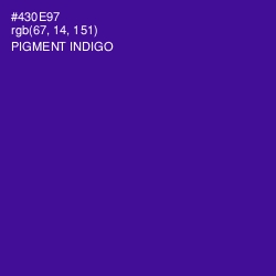 #430E97 - Pigment Indigo Color Image