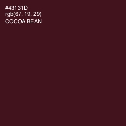 #43131D - Cocoa Bean Color Image