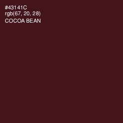 #43141C - Cocoa Bean Color Image