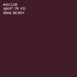 #431C2B - Wine Berry Color Image