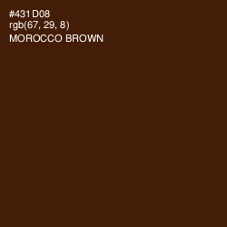 #431D08 - Morocco Brown Color Image