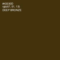 #43330D - Deep Bronze Color Image