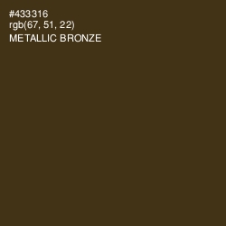 #433316 - Metallic Bronze Color Image