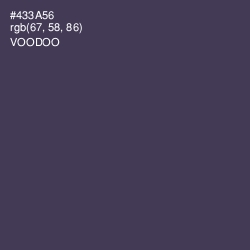 #433A56 - Voodoo Color Image