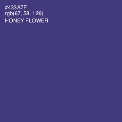 #433A7E - Honey Flower Color Image