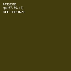 #433C0D - Deep Bronze Color Image