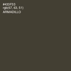 #433F33 - Armadillo Color Image