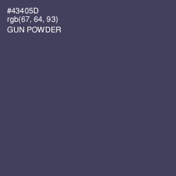 #43405D - Gun Powder Color Image