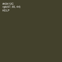 #43412C - Kelp Color Image