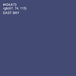 #434A73 - East Bay Color Image