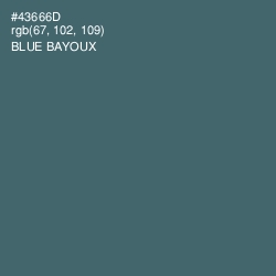 #43666D - Blue Bayoux Color Image