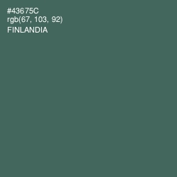 #43675C - Finlandia Color Image