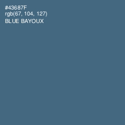 #43687F - Blue Bayoux Color Image