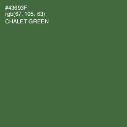 #43693F - Chalet Green Color Image