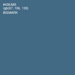 #436A85 - Bismark Color Image