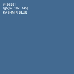#436B91 - Kashmir Blue Color Image