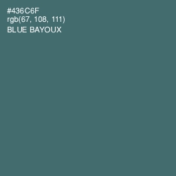 #436C6F - Blue Bayoux Color Image