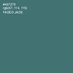 #437273 - Faded Jade Color Image